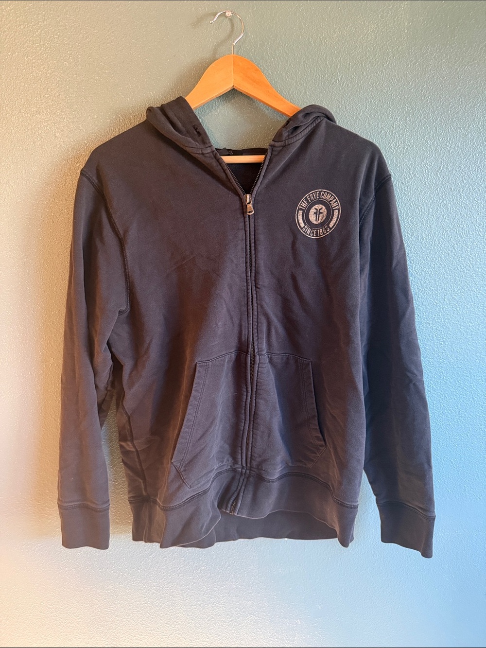 FRYE AND CO. Men's Black Zip Hoodie Performance Jacket